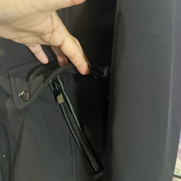 Badgley Mischka Black Paneled Thermotech Jacket - Picture 7 of 16